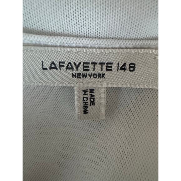 Lafayette 148 New York Ivory Tank Shell Double Layered Medium EUC - Picture 7 of 9
